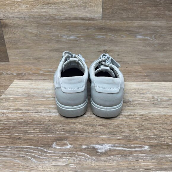 Ecco Soft 7 Monochromatic Light Gray Leather Sneakers Women's Size EU 40 - Picture 3 of 6